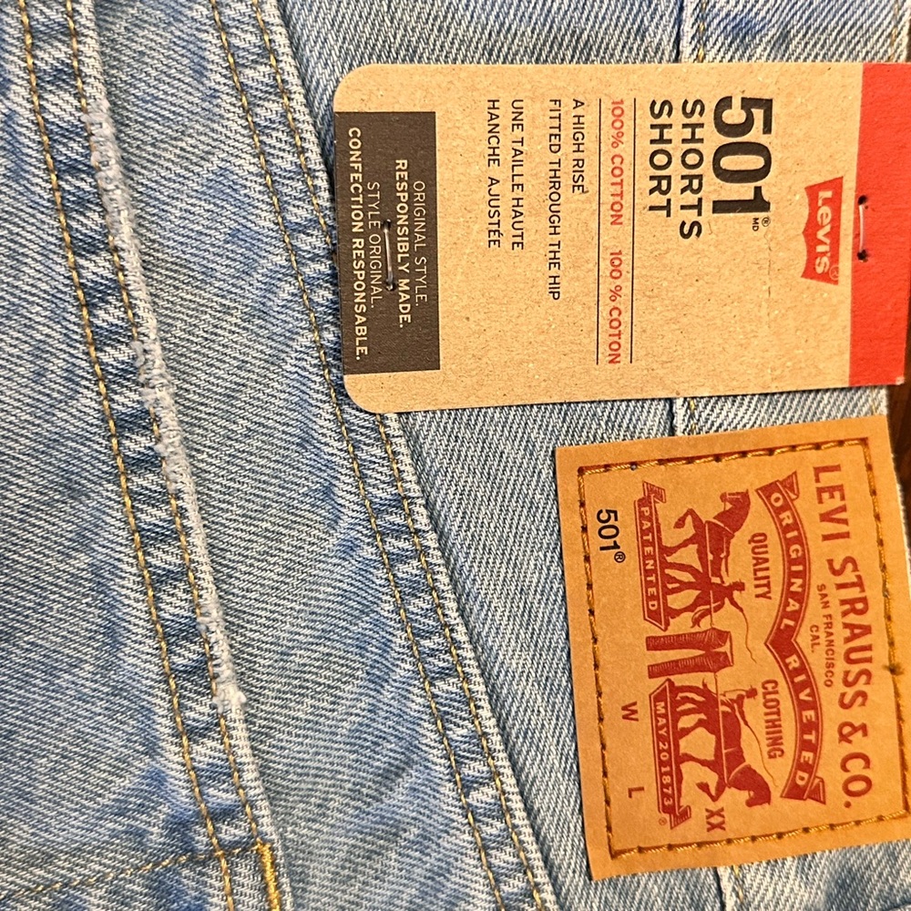 Levi's jean shorts high waisted - Picture 3 of 5